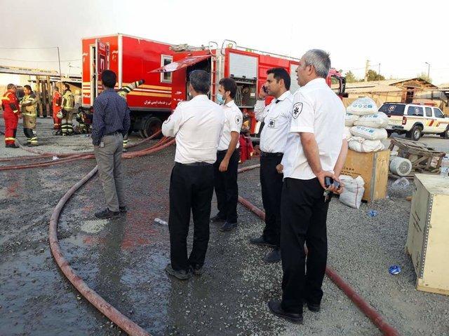 حریق دریک ساختمان در حال ساخت در ملاصدرا حریق دریک ساختمان در حال ساخت در ملاصدرا