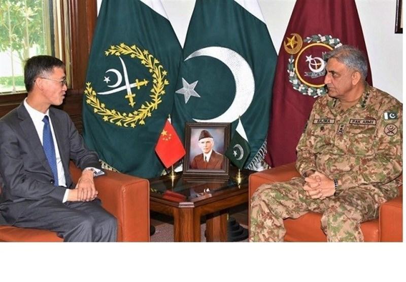ملاقات سفیر چین با فرمانده ارتش پاکستان