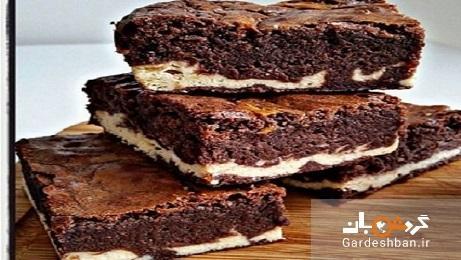 طرز تهیه پای براونی پنیری