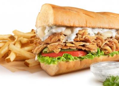 دستور تهیه ساندویچ مرغ و قارچ پنیری