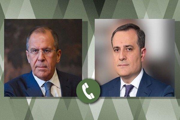 وزرای خارجه روسیه و جمهوری آذربایجان تلفنی تبادل نظر کردند