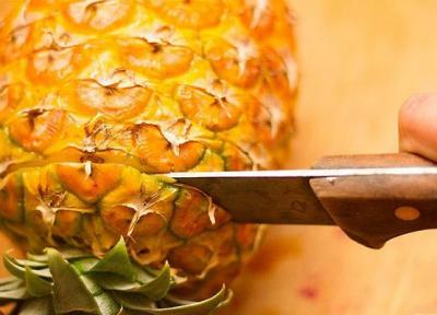 طرز پوست کندن آناناس و نحوه تشخیص آناناس رسیده