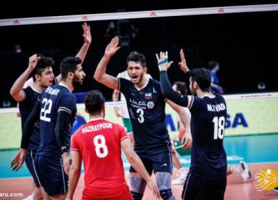 ساعت بازی والیبال ایران - آمریکا