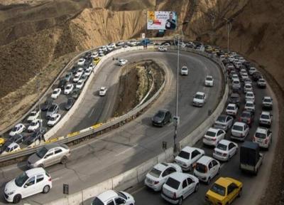 آخرین شرایط ترافیکی جاده های کشور ، ترافیک سنگین در محور چالوس و آزادراه قزوین ، رشت